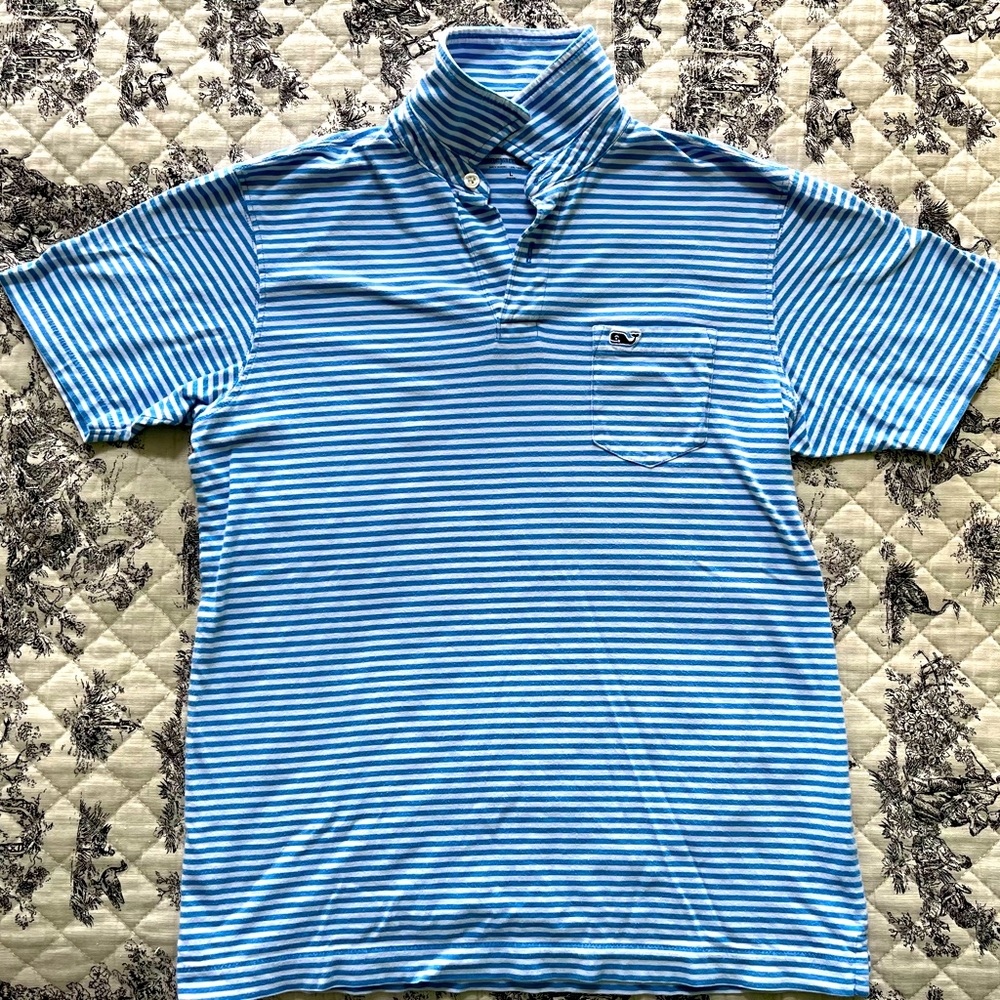 Boys Vineyard Vines Classic Pima Cotton (Brushed Twill) Polo